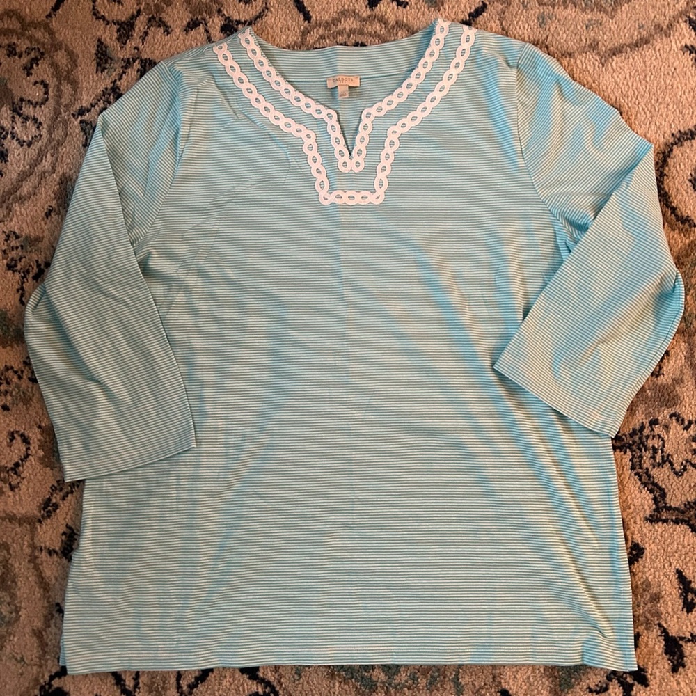 Talbots 3/4 sleeve Top size XL